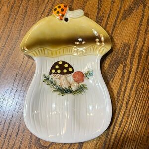 Vintage Sears, Roebuck & Co. MERRY MUSHROOM Double Spoon Rest/Wall Hanging